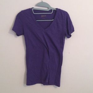 Purple V-Neck Shirt
